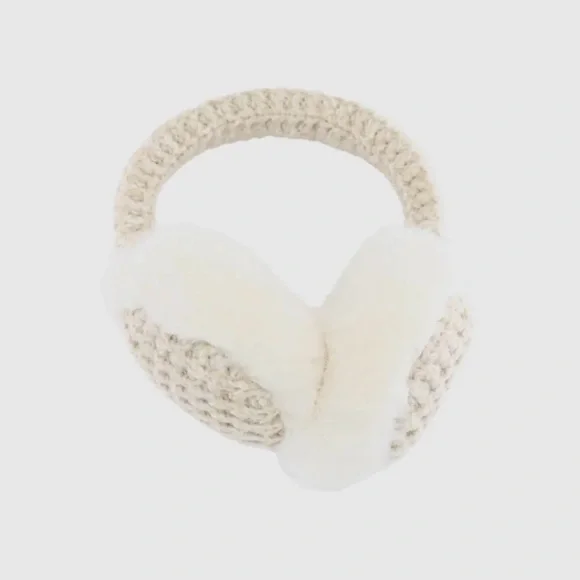 NWT - Heather Knitted Faux Fur - Earmuff - Picture 2 of 3